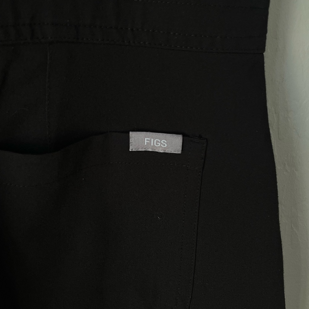 Figs Straight Leg Jumpsuit in Black - Picture 9 of 10